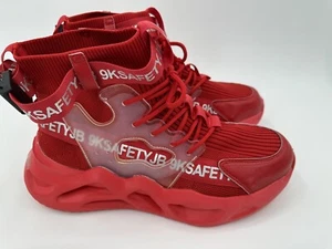 Red JB Marcus Cushioning Lightweight Safety Steel Toe Work Shoes Size Mens 8.5 - Picture 1 of 9