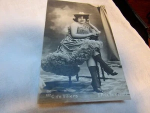 Antike Carmen de Villers französische Schauspielerin Schönheit Postkarte RPPC? - Bild 1 von 5