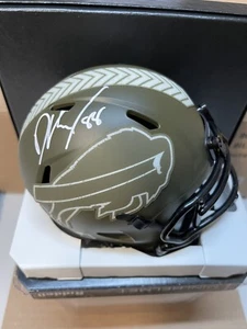 BUFFALO BILLS DAWSON KNOX #88 SIGNED RIDDELL Salute To Service MINI HELMET BAS - Picture 1 of 2