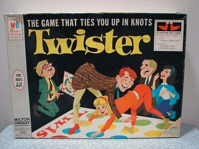Vintage 1966 Twister Milton Bradly - Completo - Imagem 1 de 4