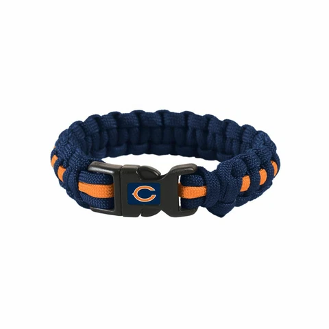 NFL CHICAGO BEARS SURVIVAL BRACELET WRIST BAND SIZE L/XL NEW Cover