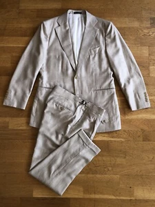 Suitsupply La Spalla 2 Piece Suit 39 - 40 32w Wool Silk Linen Suit Supply - Picture 1 of 23
