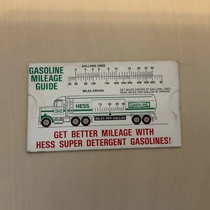 um 1980-90er Jahre Hess LKW Benzin Kilometer Taschentabelle - Bild 1 von 4
