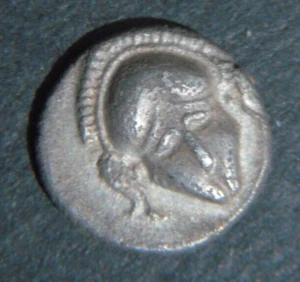 GREEK COIN THRACE. Mesembria. Circa 4th century B.C. AR diobol. Silver 1.35 gm - Picture 1 of 2