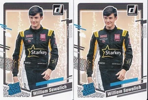 (2) Card Lot William Sawalich 2024 Panini Donruss NASCAR Rated Rookie RC #94 - Picture 1 of 2