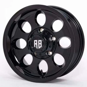 Jimny 15x6J offset:0 5holes 139.7 set of 4 Wheels R8 G Black SHOWA GARAGE JAPAN - Picture 1 of 9