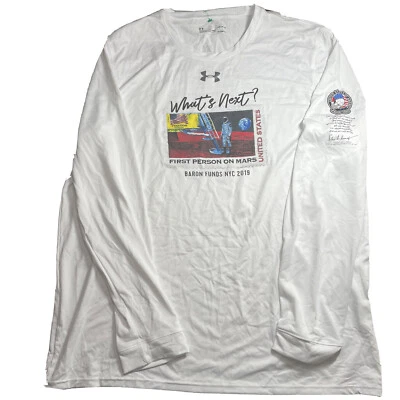 Camisa Under Armour * Grande L * 2019 Baron Fund Space Mars * Heat Gear Suelta * En muy buena condición Foto 1 de 4