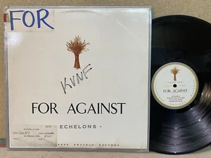 For Against Echelons EX ORIG PROMO private shoegaze new wave indie rock - Foto 1 di 1