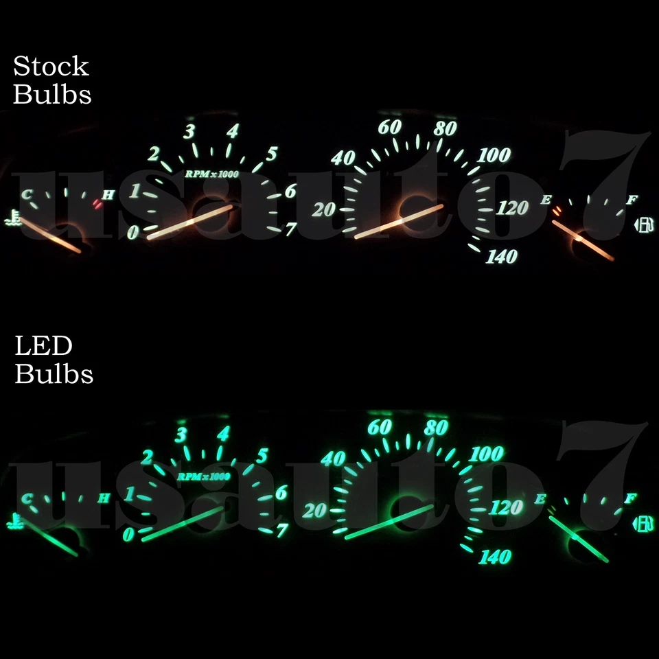 NEW Dash Cluster Gauge GREEN SMD LED LIGHT BULB KIT Fits 00-05 Buick Park Avenue - Image 1 of 4