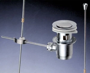 Designer Ablaufventil | Pull to Open | Ablaufgestänge Ablaufgarnitur Waschtisch - Picture 1 of 1