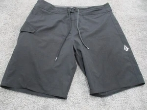 Volcom Mod Tech Boardies Shorts/Boardies 34 W34 Black Beach Pool Swim - Picture 1 of 16