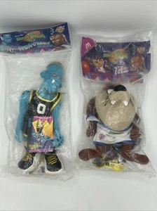 1996 Space Jam Blanko And Taz Plushes.  NOS In Original Bags See Photos - Picture 1 of 13