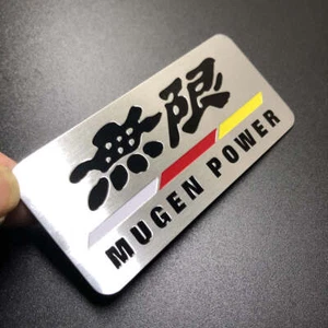 1Pcs Mugen Power Chinese Metal Racing Badge Car Body Sticker Emblem For Accord - Picture 1 of 12