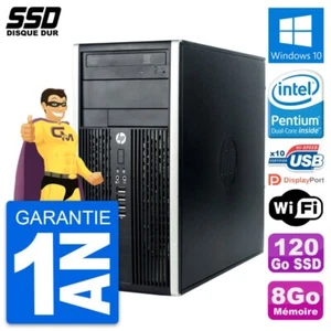 PC Tour HP Compaq Pro 6300 CMT Intel G630 RAM 8Go SSD 120Go Windows 10 Wifi - Photo 1/3