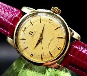Vintage OMEGA "Seamaster" 14K Gold Capped Swiss 1950's Automatic Men's Watch !! - Picture 1 of 4