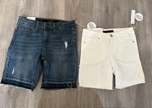Lot Of 2 JOE'S JEANS Girls The Finn Mid Rise Bermuda Shorts sz 10 & 12 NWT - Picture 1 of 2