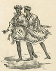 Antiker Druck-GESCHICHTE-SKLAVEREI-TAUFE-BRASILIEN-Arago-Mangioni-ca. 1840