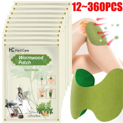 Knee Wormwood Pain Relief Patches Herbal Heat Pads Warming Plaster Joint Sticker - image 1 of 4