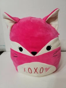 Kellytoy Squishmallow Felce La Volpe XOXO Cuscino Peluche Morbido San Valentino 12" - Foto 1 di 6