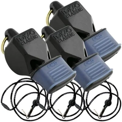 Fox 40 Classic CMG Whistle Official Coach Safety Alert Rescue W/ LANYARD 3 PACK - Image 1 of 3
