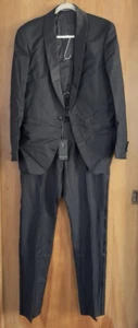 Peter Jackson Australia George 2 Clooney Traje Negro Esmoquin Talla 40 Chaqueta 34 Pantalones - Imagen 1 de 8