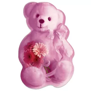Cute NEW BABY GIRL CONGRATULATIONS Card, Pink Teddy Bear — American Greetings +✉ - Picture 1 of 5