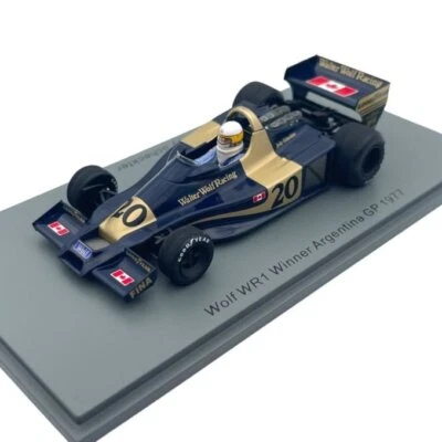 Modellino F1 Spark 1/43 Wolf WR1 Winner Argentina GP 1977 #20 J. Scheckter - Immagine 1 di 4