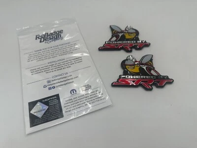 Dodge Challenger Charger 300 Powered By SRT Angry Bee Fender Emblem Decal Badge - Image 1 of 4