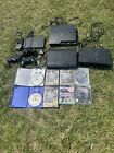 Sony Playstation 2 & 3 Black Consoles With Accessories & Games Joblot