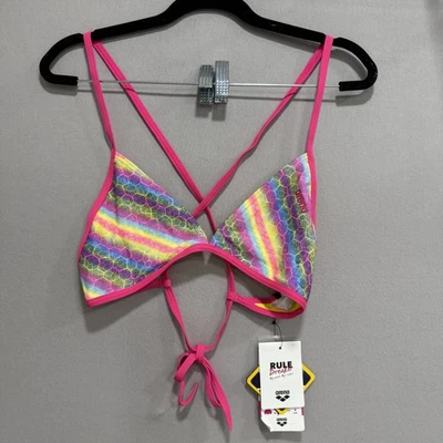 Arena Rule Breaker Bikini Top Womens XL Triangle Swimwear Polyester - Image 1 of 4