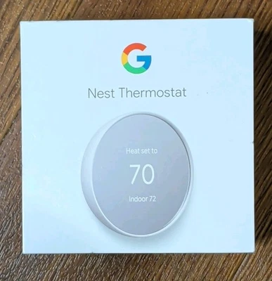 Google Nest Smart Thermostat - Snow (GA01334)  - Image 1 of 2
