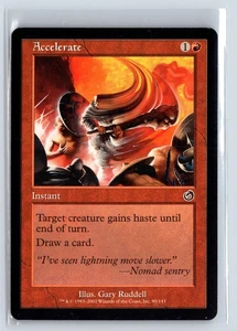 ACCELERATE - Torment – MTG Magic the Gathering Card - Common - Picture 1 of 6