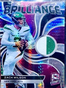 2022 Panini Spectra Brilliance Zach Wilson #BRL-ZWI Patch (04/15) - Bild 1 von 2