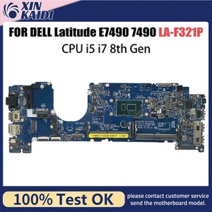 For DELL Latitude 5590 0H2087 01WVFW 04J840 0FJGHG LA-F411P Motherboard W/CPU - Afbeelding 1 van 6
