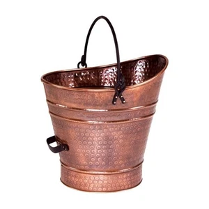 Minuteman International Copper Coal Hod, Small Pail Pellet Bucket - Picture 1 of 2