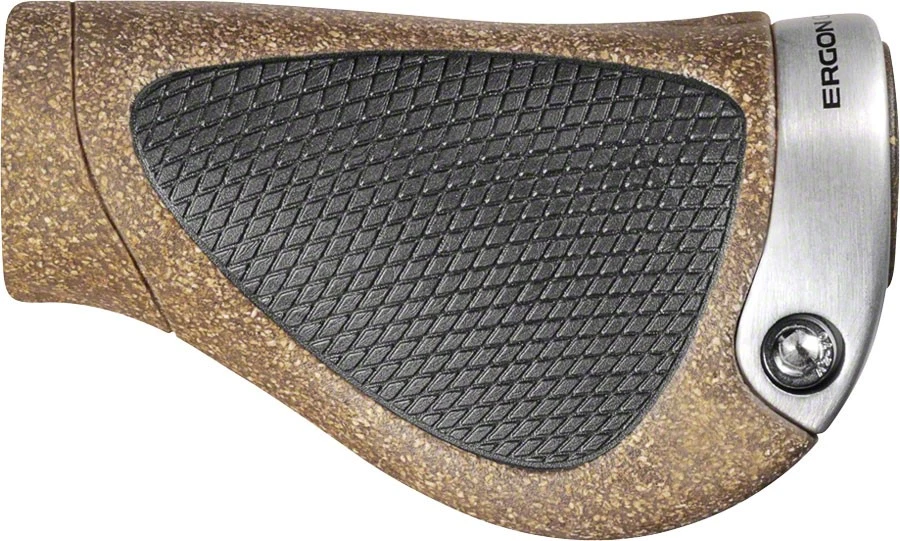 Empuñaduras de bicicleta Ergon GP1 BioKork con bloqueo - corcho ligero, sostenible y alemán Foto 1 de 1