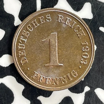 1903-J Germany 1 Pfennig Lot#C1080 High Grade! Beautiful! - Image 1 of 2