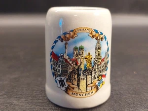 Miniature Beer Stein Munchen Germany Mini Small Shot Glass Souvenir - Picture 1 of 6
