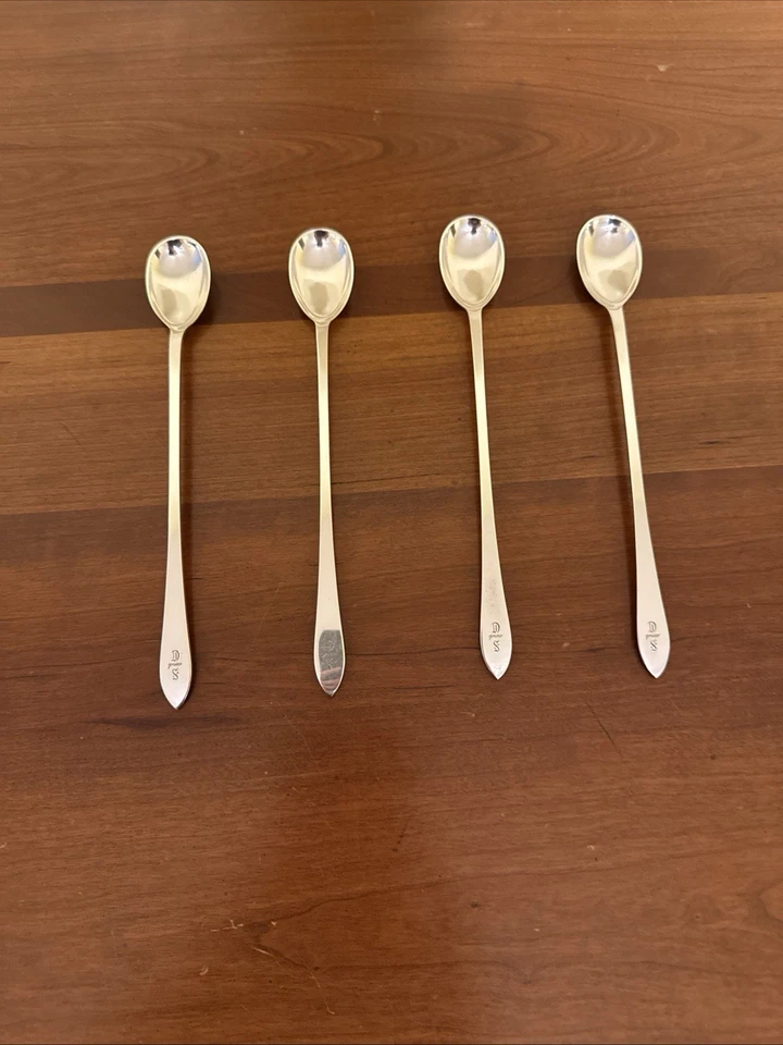  Faneuil by Tiffany & Co Sterling Silver Iced Teaspoons (4), Engraved, 7 5/8" - Image 1 of 4