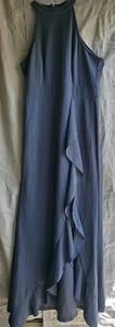 Alisapan, Women'sEvening Dresses with Halter Neck Size L Color Denim Blue - Picture 1 of 6
