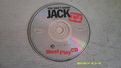 You Don't Know Jack : Television TV - 1997 PC Game - Disc Only - Tested Working - Image 1 of 2