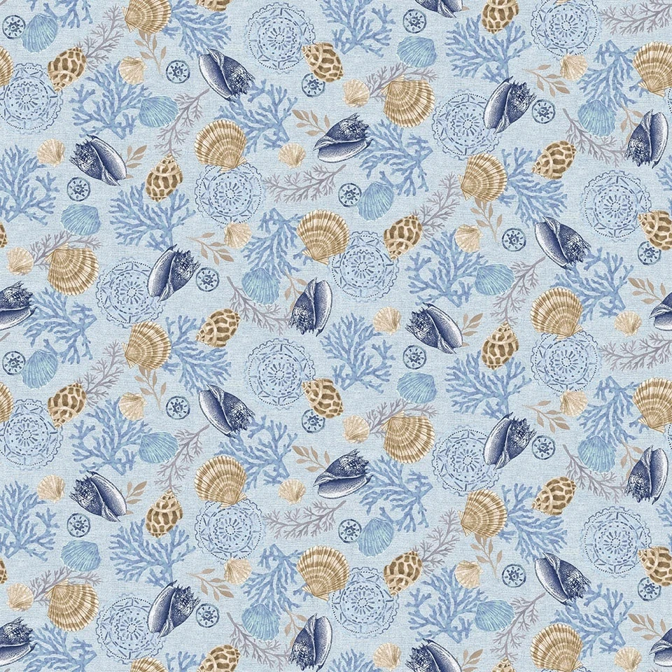 Tecido Náutico | Azul Cobalto Concha | JARDIM DE VIDRO Henry - Imagem 1 de 1