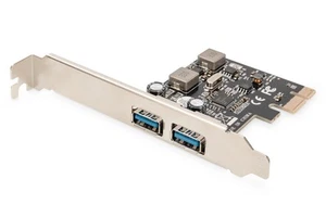 Digitus DS-30220-5 2 Port PCI-Express Karte PCIe inkl. Low-Profile Slotblech - Afbeelding 1 van 8