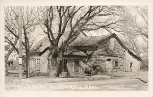 Postal LP68 Stockton Kansas First Hotel 1942 RPPC - Imagen 1 de 2