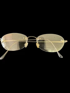 Vintage Luxottica Eye Glass Frames Italy Rimless 51017 135 - Picture 1 of 4