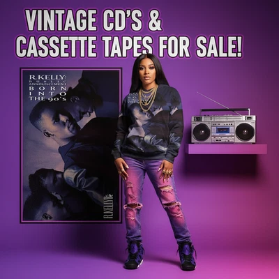 •R.KELLY AND PUBLIC ANNOUNCEMENT - BORN INTO THE 90’s• ~1992 OG PRESSING~ (CASSE - Image 1 of 4