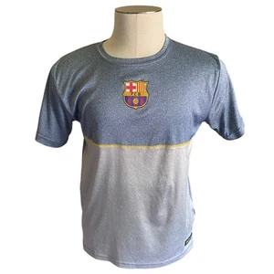 FCB Barcelona Soccer Blue Gray Shirt Medium - Picture 1 of 4