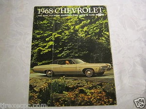 Chevrolet Impala 1968 vintage concesionario de automóviles ventas publicidad folleto - Imagen 1 de 1