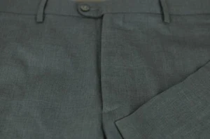 Zanella Men's Medium Grey Wool Flat Front Todd Dress Pants 34 x 28 - Picture 1 of 4