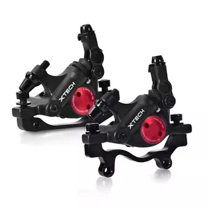US ZOOM XTECH HB100 MTB Line Pulling Hydraulic Disc Brake Calipers Front & Rear - Picture 1 of 12